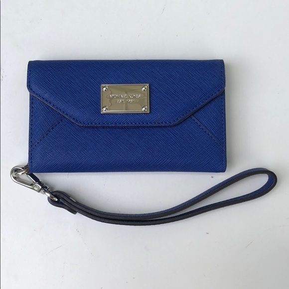 Michael Kors iPhone 5 Wristlet Blue - Picture 1 of 4